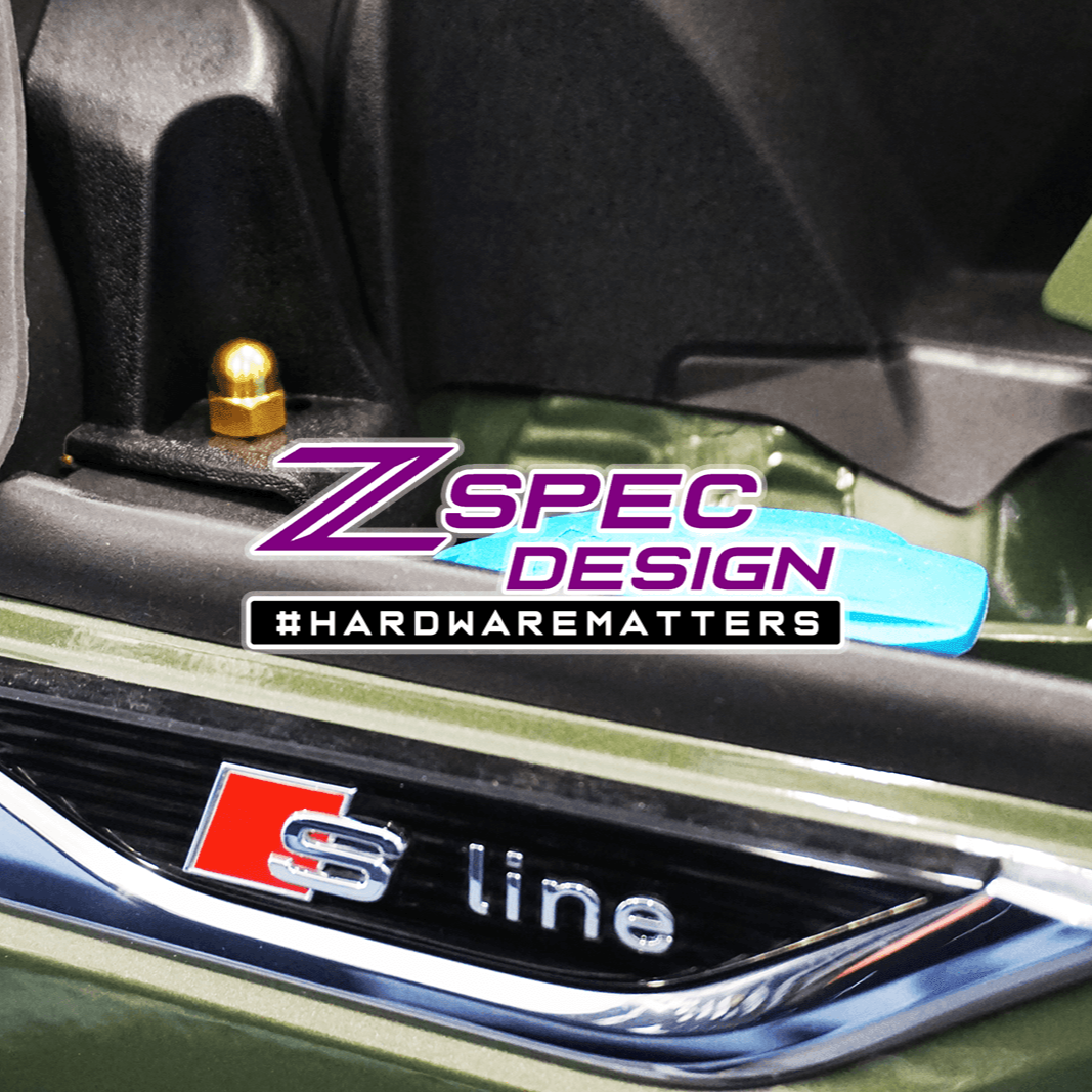 ZSPEC Stage-2 Dress Up Bolts® Fastener Kit for '18-23+ Audi A5 8W6 2.0L, Titanium
