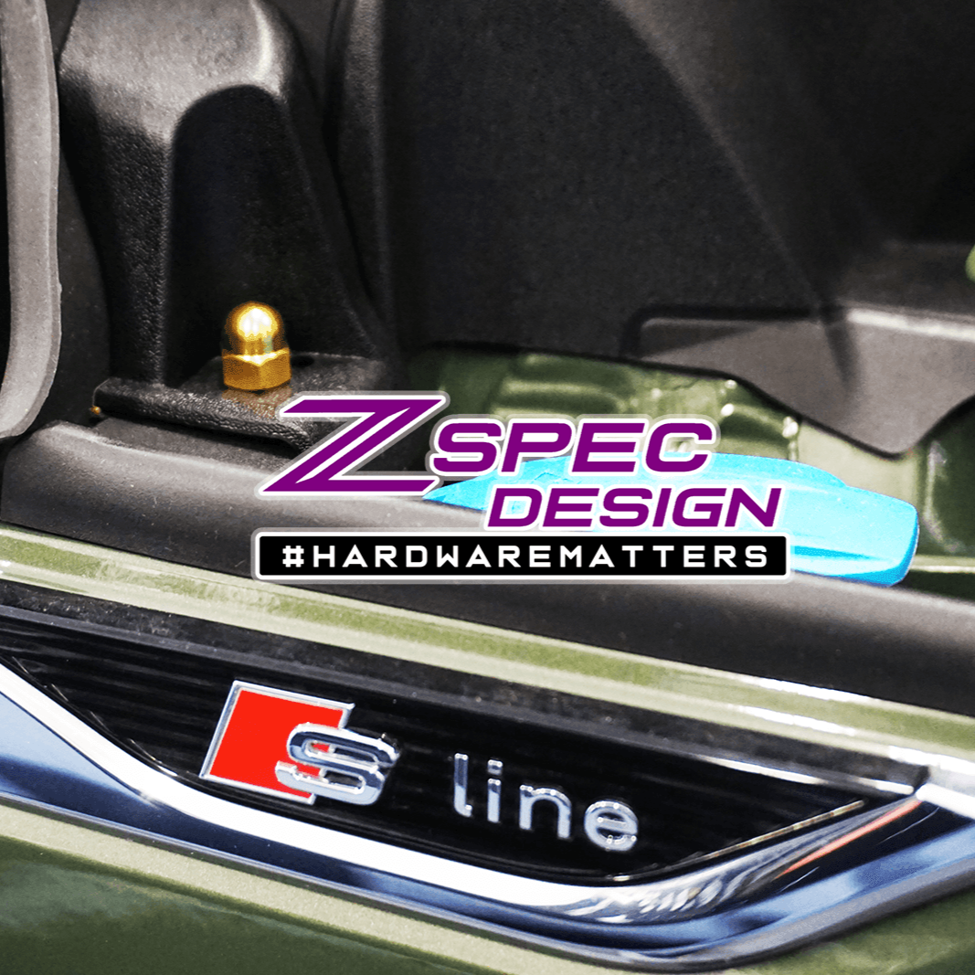 ZSPEC Stage-1 Dress Up Bolts® Fastener Kit for '18-23+ Audi A5 8W6 2.0L, Titanium