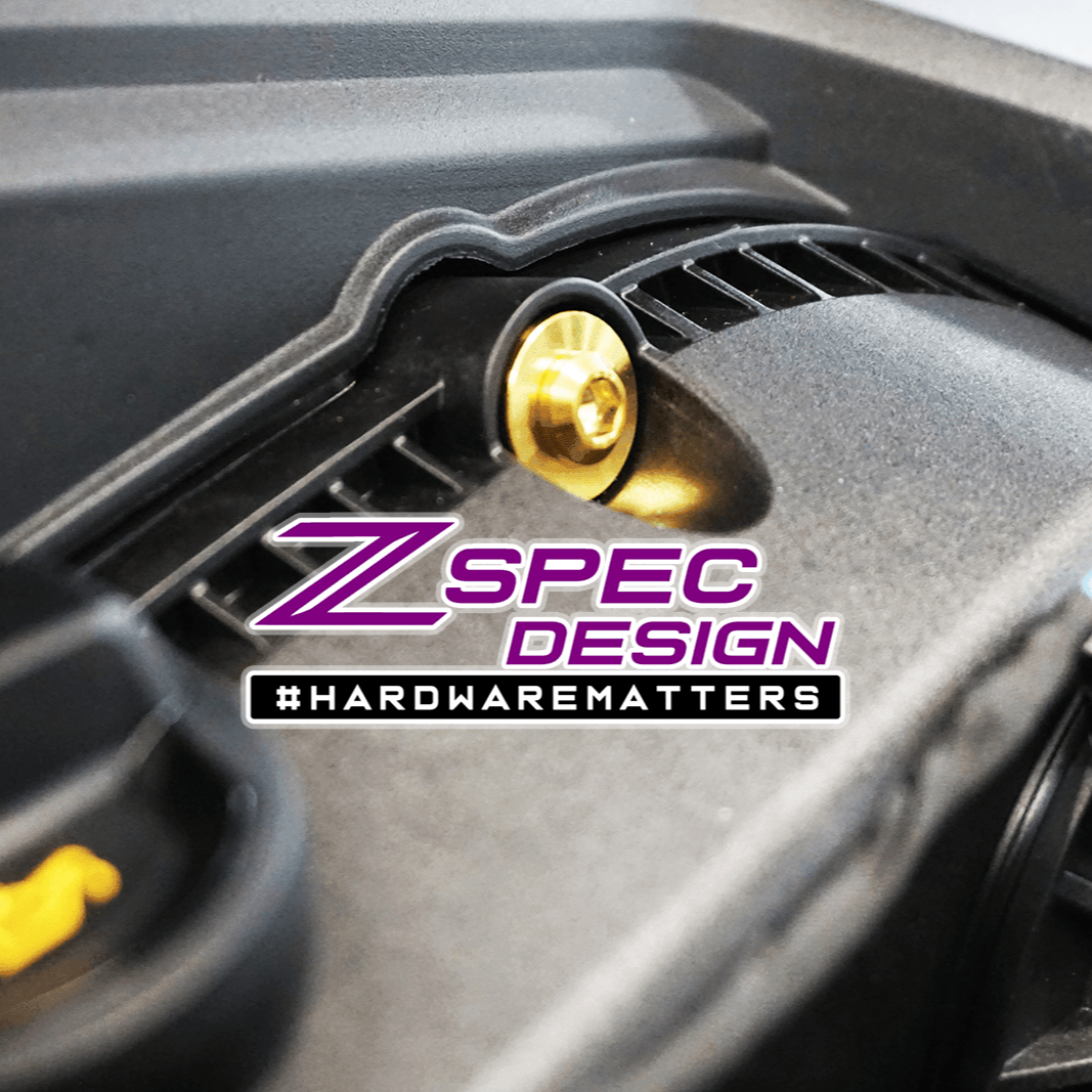 ZSPEC Stage-2 Dress Up Bolts® Fastener Kit for '18-23+ Audi A5 8W6 2.0L, Titanium
