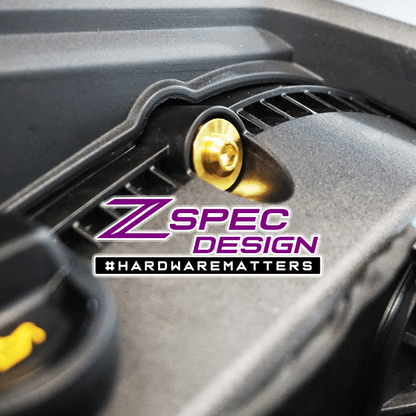 ZSPEC Stage-2 Dress Up Bolts® Fastener Kit for '18-23+ Audi A5 8W6 2.0L, Titanium