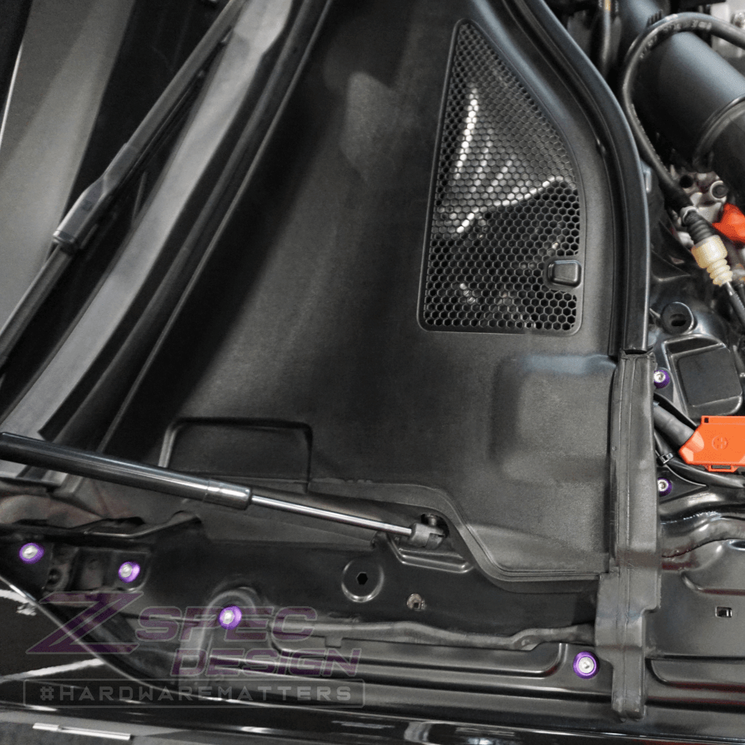 ZSPEC Stage-1 Dress Up Bolts® Fastener Kit for '12-18 Audi A7 4G8 3.0L, Stainless & Billet