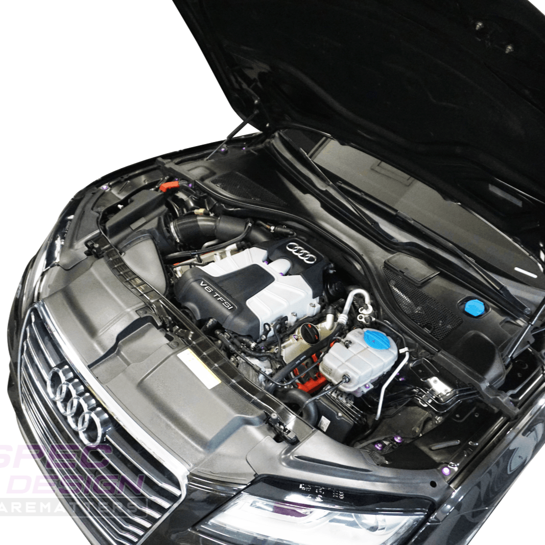 ZSPEC Stage-3 Dress Up Bolts® Fastener Kit for '12-18 Audi A7 4G8 3.0L, Stainless & Billet