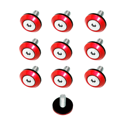 ZSPEC FHSC M5x20mm Fasteners w/Washers, Stainless & Billet, 10-Pack