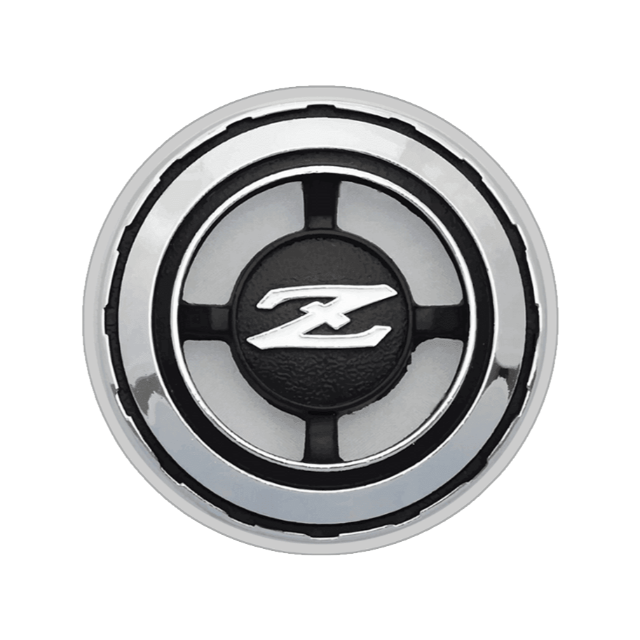 Datsun S30 Quarter-Window Emblem Vinyl Decal / Sticker, Round 3.1"