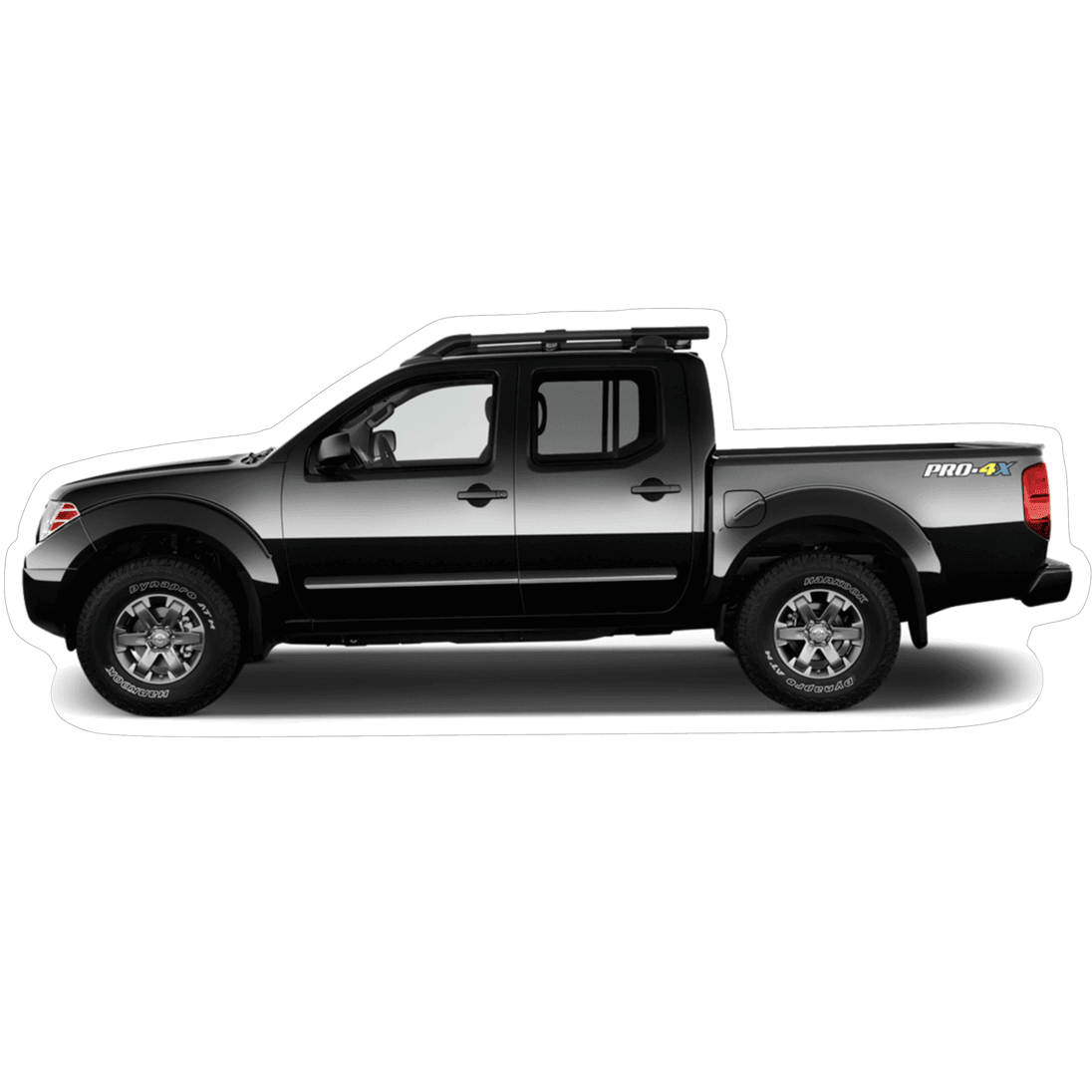 Nissan Frontier Pro-4X Truck Vinyl Decal / Sticker, 4.9" x 1.9"