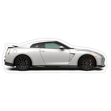 Nissan GTR R35 White Car Vinyl Decal / Sticker, 4.9" x 1.6"