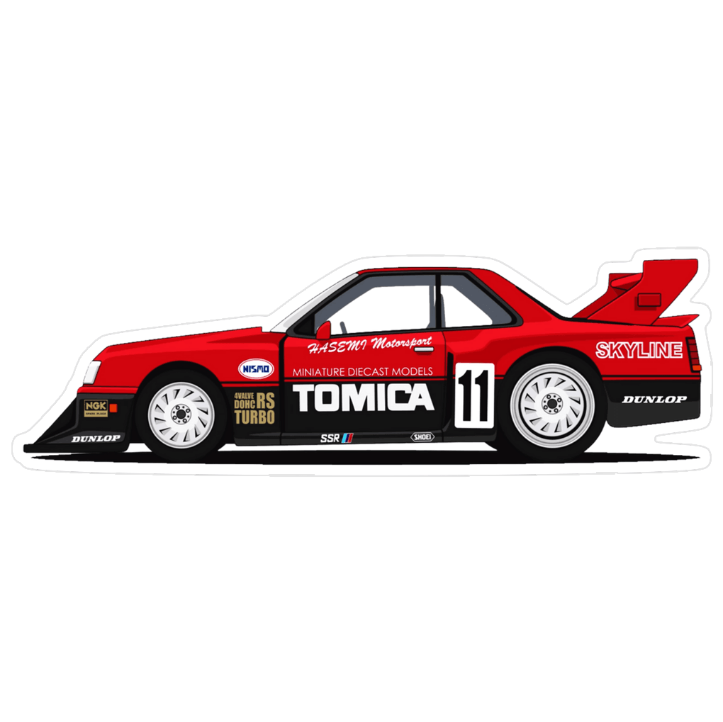 Nissan Skyline Super Silhouette Car Vinyl Decal / Sticker, 5" x 1.6"