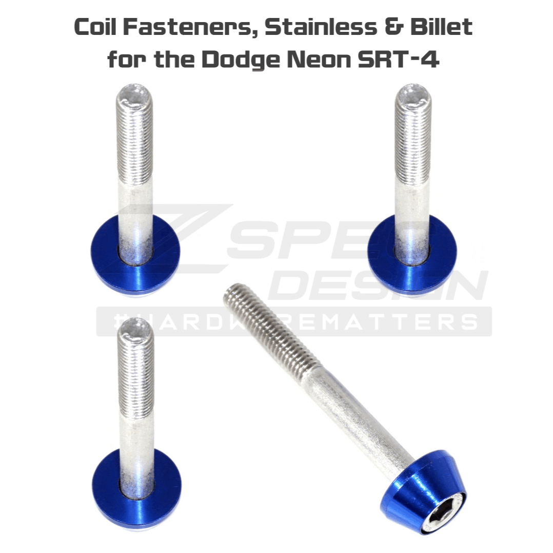 ZSPEC Coil Fasteners for '03-05 Dodge Neon SRT-4, Stainless & Billet