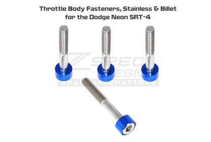 ZSPEC Throttle Body Fasteners for '03-05 Dodge Neon SRT-4, Stainless & Billet