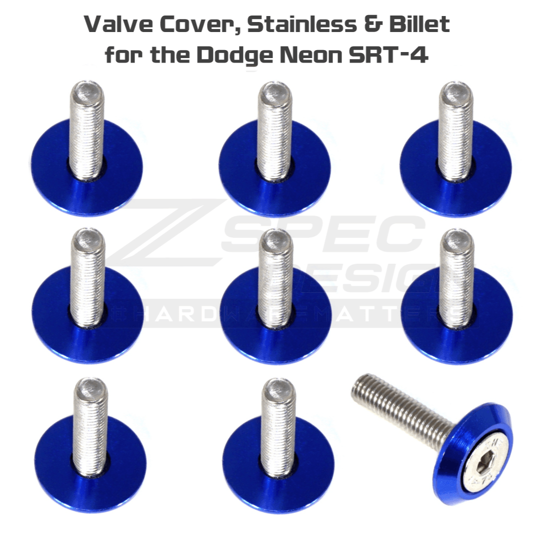 ZSPEC Valve Cover Fasteners for '03-05 Dodge Neon SRT-4, Stainless & Billet