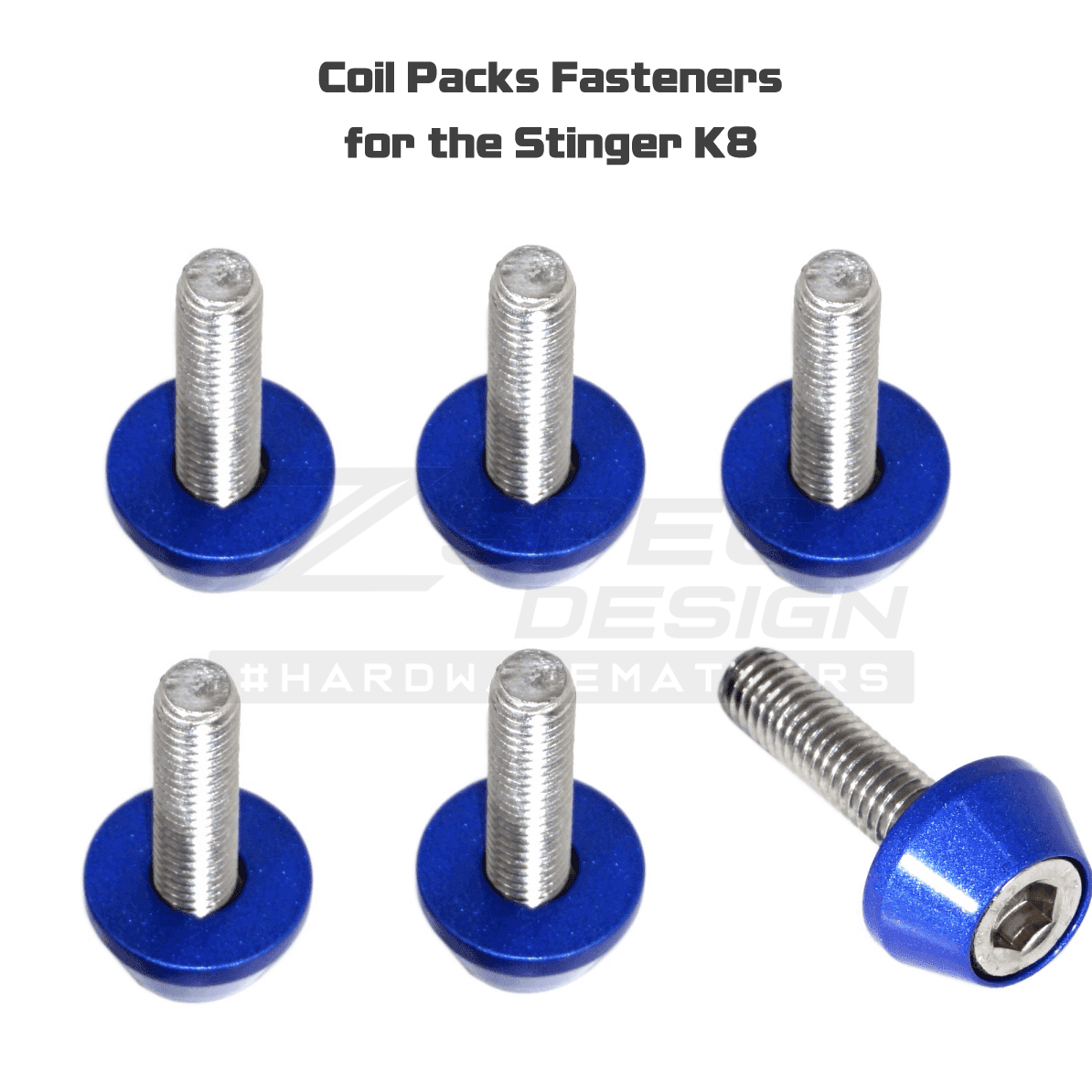 ZSPEC Stage-3 Dress Up Bolts® Fastener Kit for '18+ Kia Stinger GT K8, Stainless & Billet