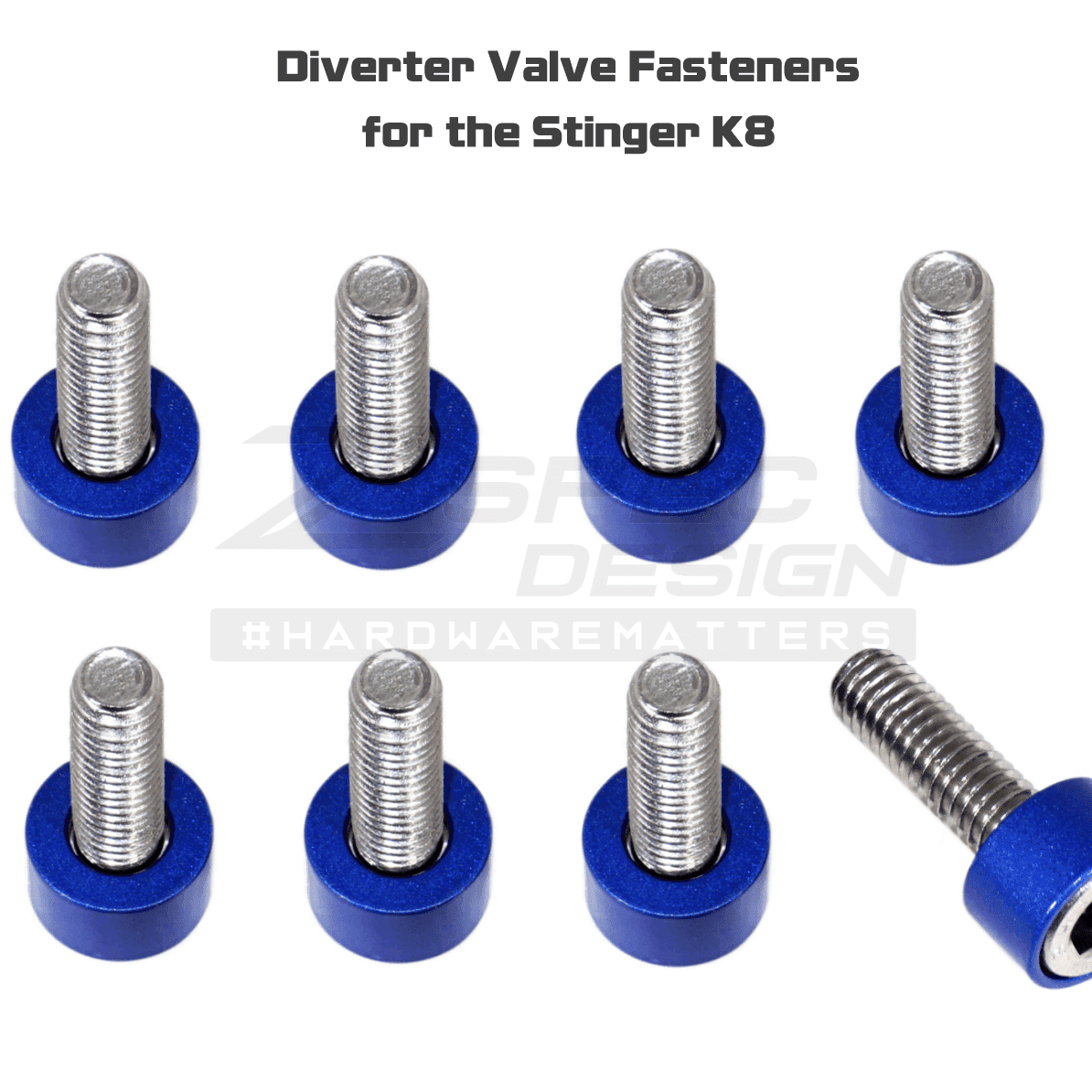 ZSPEC Stage-3 Dress Up Bolts® Fastener Kit for '18+ Kia Stinger GT K8, Stainless & Billet
