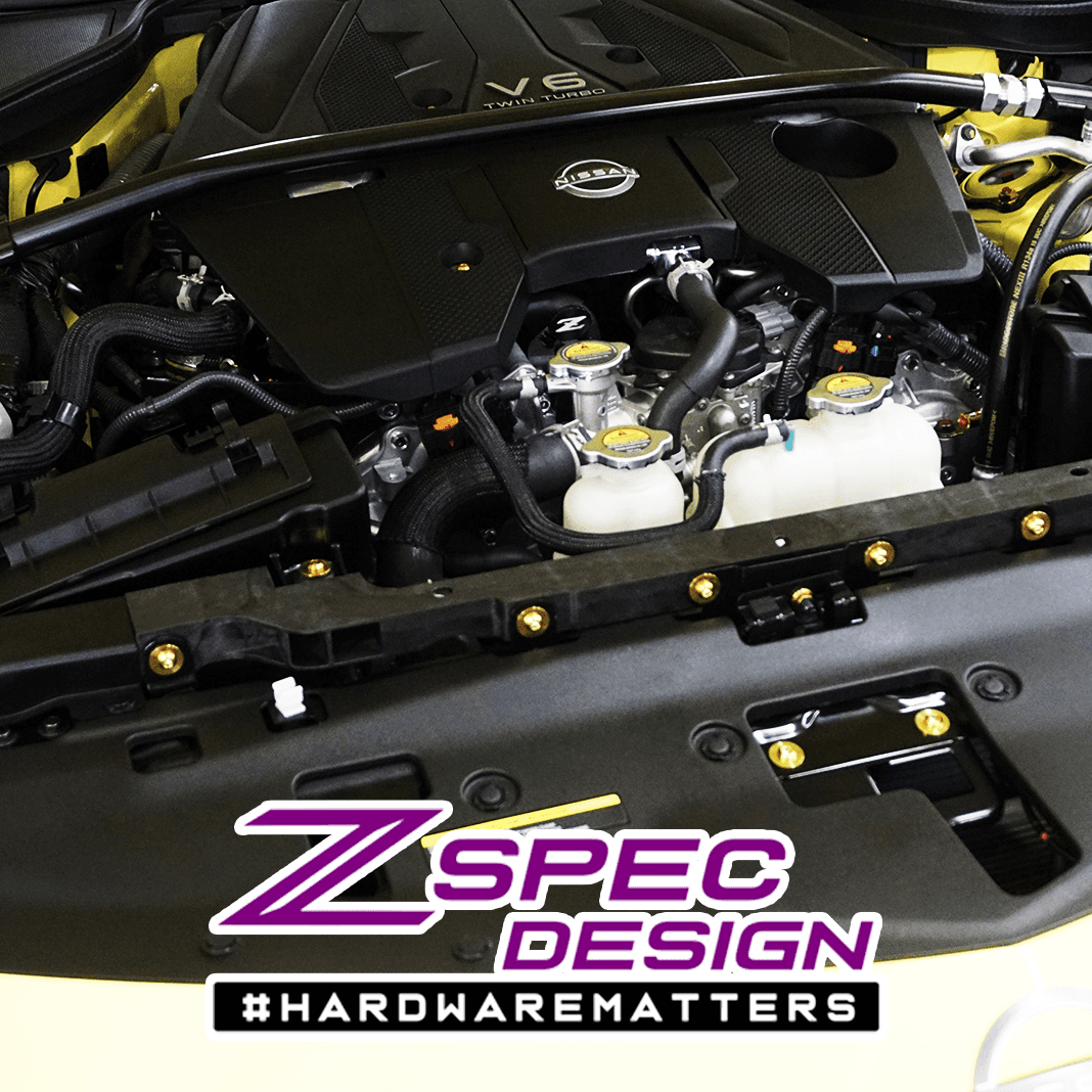 ZSPEC Stage-1 Dress Up Bolts® Hardware Kit for Nissan Z RZ34, Titanium