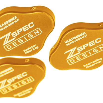 ZSPEC Fluid Reservoir Cap Covers Set for '23+ Nissan Z RZ34, Billet, 3 Caps