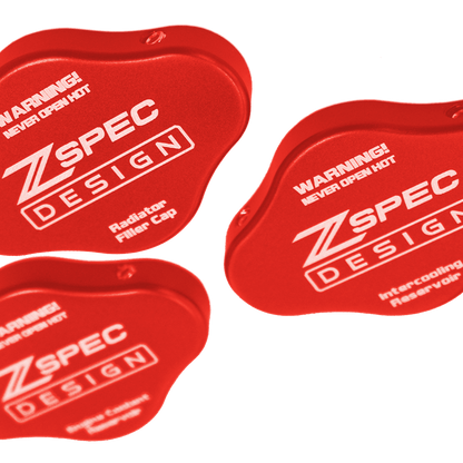 ZSPEC Fluid Reservoir Cap Covers Set for '23+ Nissan Z RZ34, Billet, 3 Caps