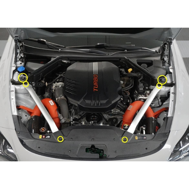 ZSPEC Struts & Struts Tower Brace Fasteners for '18+ Stinger GT, Titanium