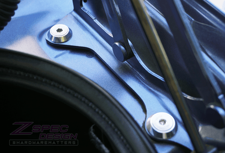 ZSPEC Dress Up Bolts® Trunk Fastener Kit for '16-21 Subaru Legacy 3.6L, Stainless & Billet