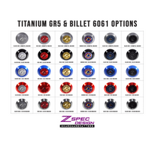 ZSPEC Convertible Deck Catch Fasteners for '93-96 Nissan 300zx, Titanium & Billet