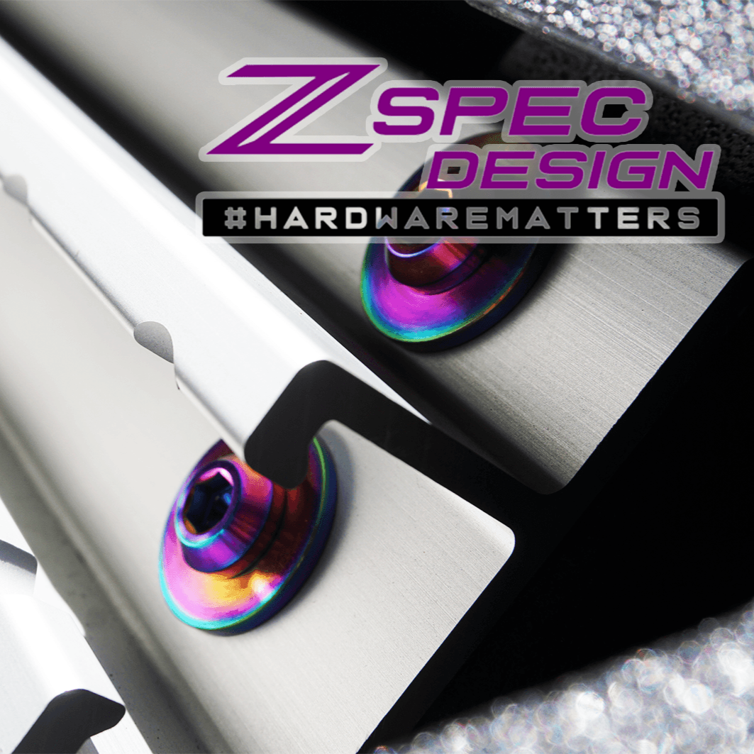 ZSPEC Utili-Track Sides & Rear Fastener Kit for '05+ Nissan Frontier D40/D41, Titanium