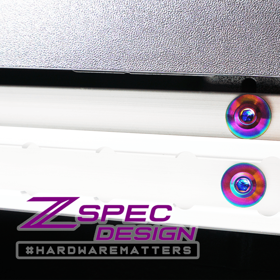 ZSPEC Utili-Track Sides & Rear Fastener Kit for '05+ Nissan Frontier D40/D41, Titanium