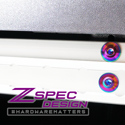 ZSPEC Utili-Track Sides & Rear Fastener Kit for '05+ Nissan Frontier D40/D41, Titanium