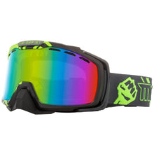 MOTORFIST OCTANE 110 GOGGLE - HI-VIS - GREEN MIRRORED TANGERINE