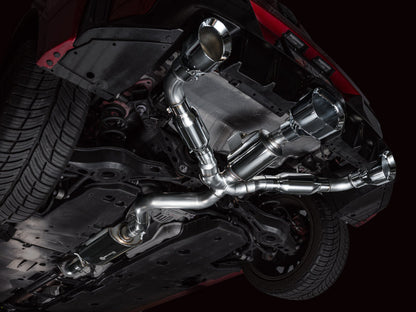 AWE Tuning AWE 23-24 Toyota GR Corolla Touring Edition Catback Exhaust - Chrome Silver Tips 3015-52472