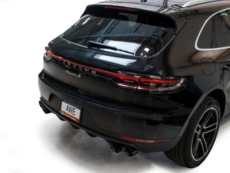 AWE Tuning 19-21 Porsche Macan 3.0T/2.9TT Touring Edition Catback Exhaust w/ Diamond Black Tips 3015-43951