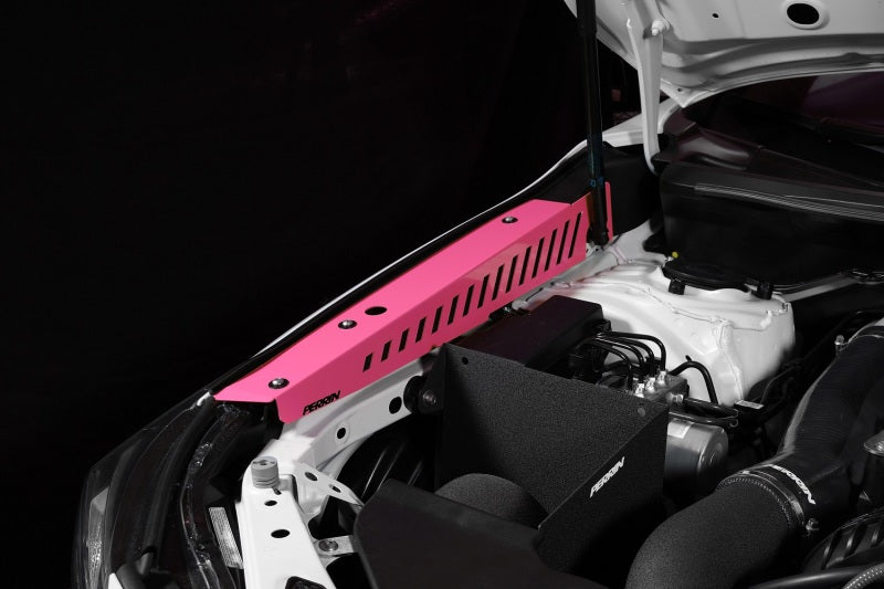 Perrin [22-25 WRX] Fender Shroud Set - Hyper Pink | PSP-ENG-551HP