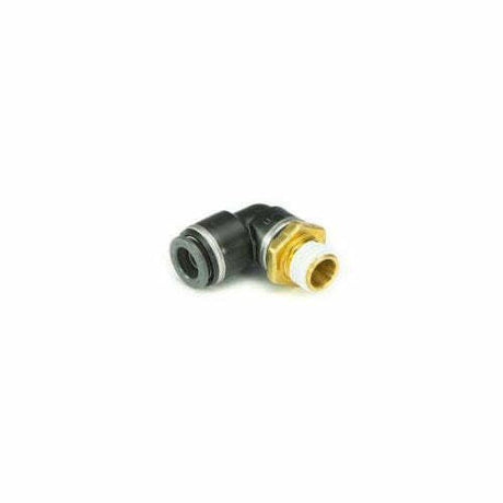 AccuAir 3/8" DOT/PTC - 1/4" NPT 90 Deg Swivel Elbow