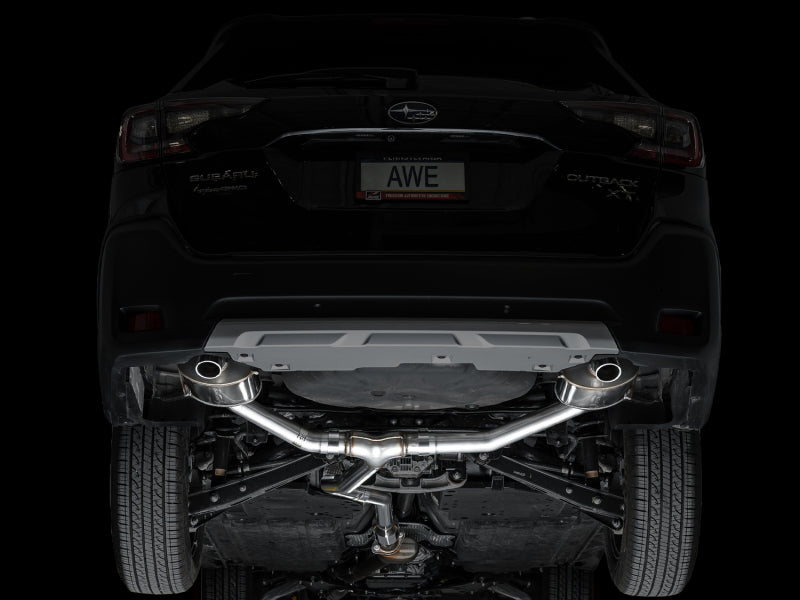 AWE Tuning AWE 20-25 Subaru Outback (Wilderness & XT) 0FG Catback Exhaust w/Dual BashGuards 3015-38246