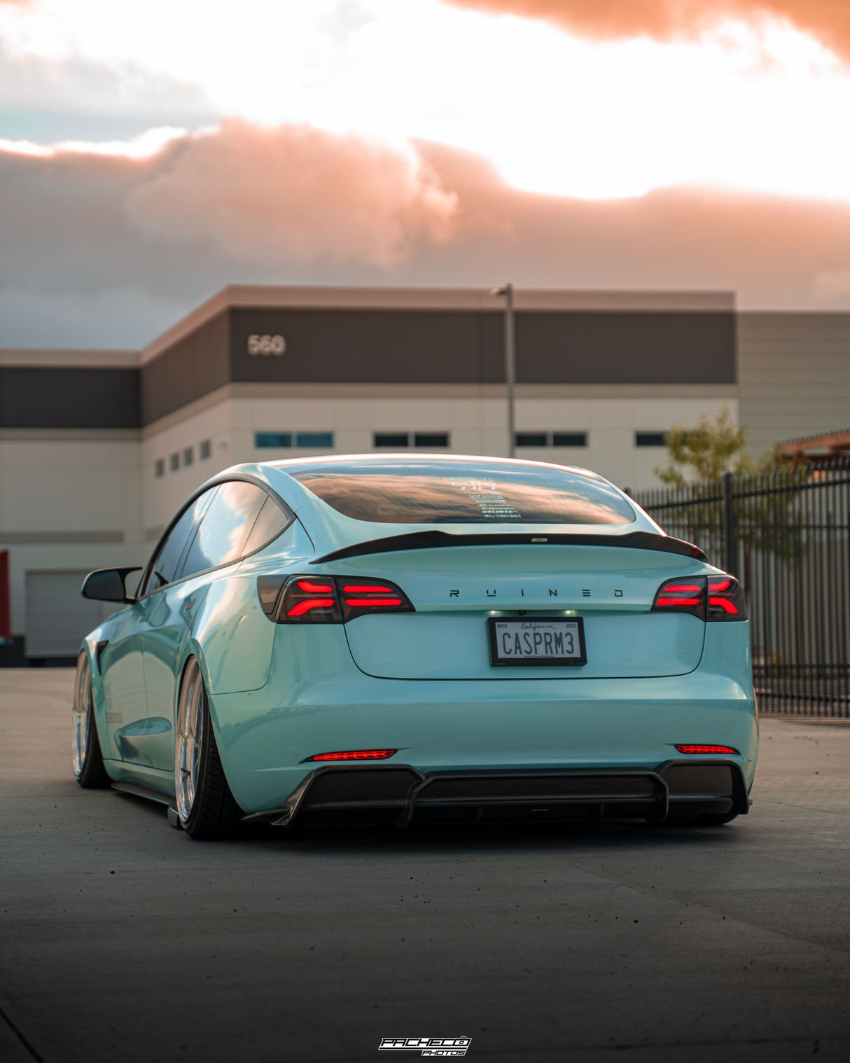 Tesla Model 3 Carbon Fiber Rear Diffuser V2