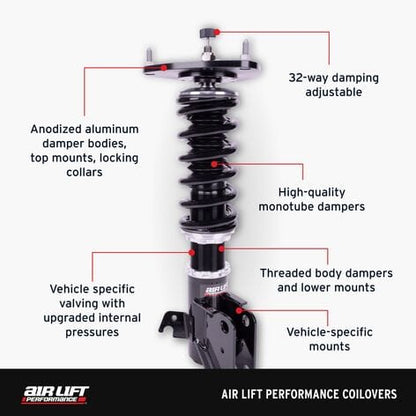 Air Lift Performance Coilovers for 2003-2008 Nissan 350Z (Z33)