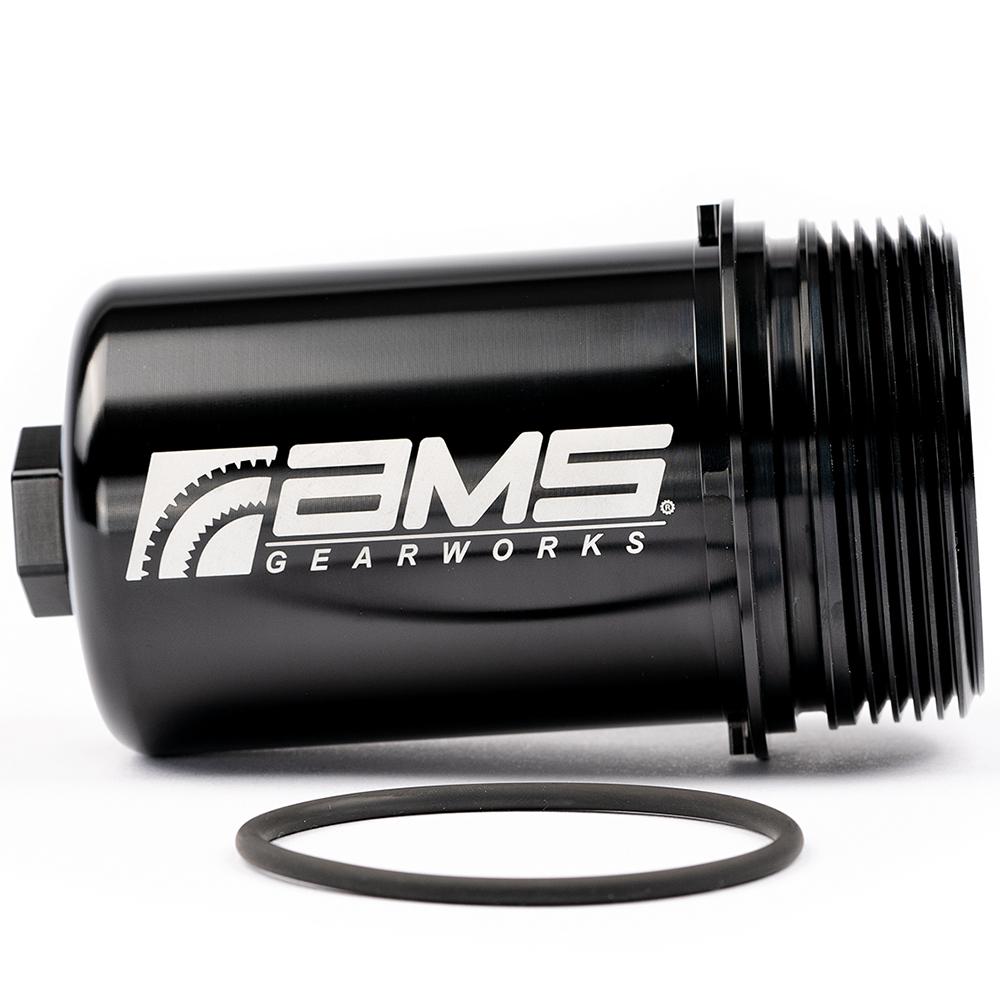 AMS Performance DL800 Transmission Billet Filter Housing | 2014-2021 Audi R8 and Lamborghini Huracan (ALP.37.03.0004-1/2)