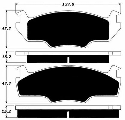 Porterfield Brake Pads for 1982 VOLKSWAGEN QUANTUM