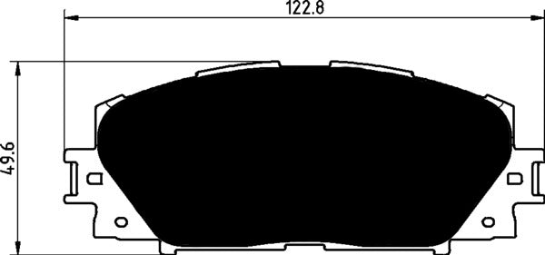 Porterfield Brake Pads for 2012 TOYOTA YARIS