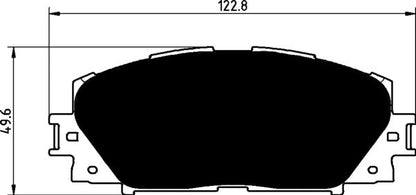 Porterfield Brake Pads for 2012 TOYOTA YARIS