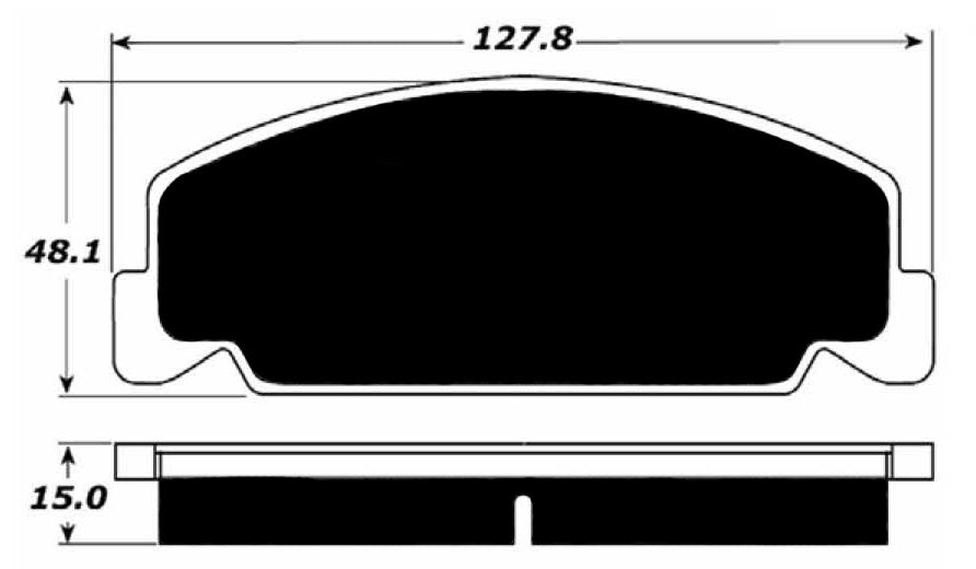 Porterfield Brake Pads for 1997 HONDA CIVIC Del Sol Si w/o ABS