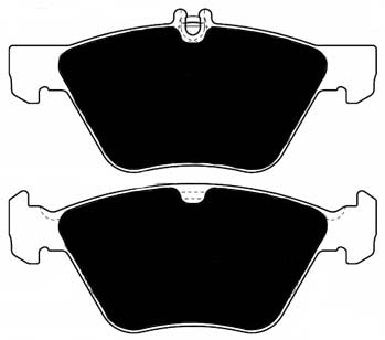 Porterfield Brake Pads for 2002 MERCEDES-BENZ CLK320
