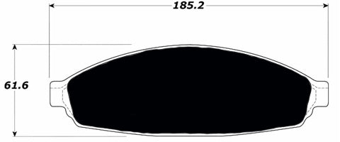 Porterfield Brake Pads for 2004 MERCURY MARAUDER