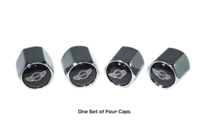 Chrome Valve Stem Tire Caps, Style: Mini