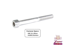 ZSPEC M6-1.0x55mm Socket-Cap SHSC Fasteners, Stainless, 10-Pack