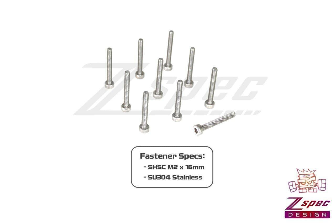 ZSPEC M2-0.4x16mm Fasteners, SHSC, Stainless SUS304, 10-Pack