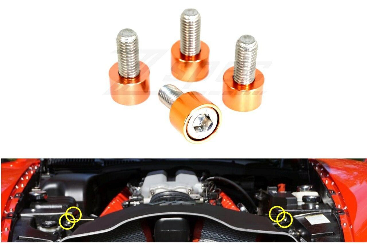 ZSPEC Strut Tower Brace Fasteners for '03-06 Dodge Viper, Stainless & Billet
