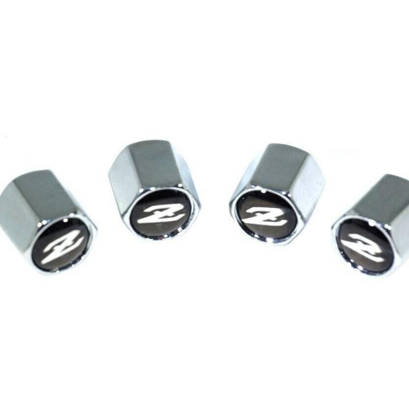 Chrome Valve Stem Tire Caps, Style: Datsun Z