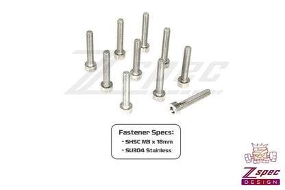 ZSPEC M3-0.5x18mm Fasteners, SHSC, Stainless SUS304, 10-Pack