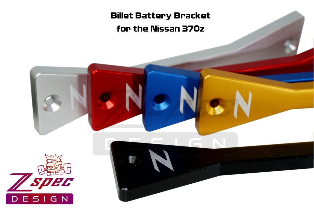 ZSPEC Battery Hold Down/Bracket for '09-20 Nissan 370z Z34, Billet w/ Stainless Hardware