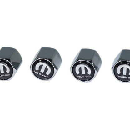 Chrome Valve Stem Tire Caps, Style: MOPAR