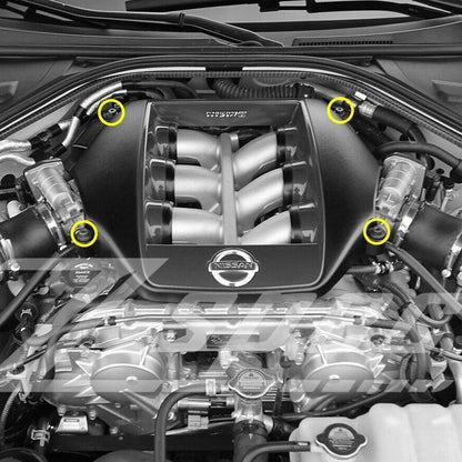 ZSPEC Dress Up Bolts® Fastener Kit for Nissan Skyline GT-R R35 Plenum Cover, Titanium