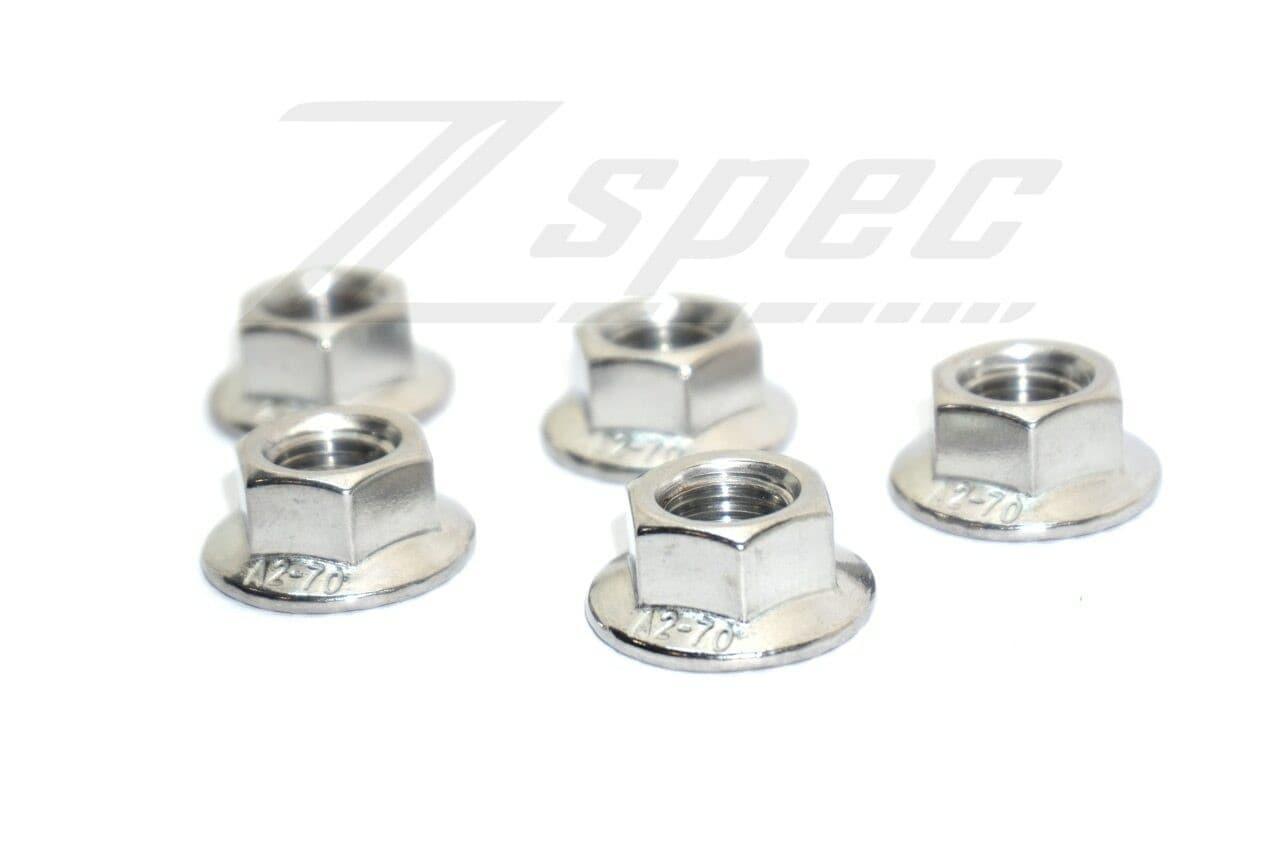 ZSPEC M6-1.0 Metric Flare Nuts, SUS304 Stainless, 10-Pack